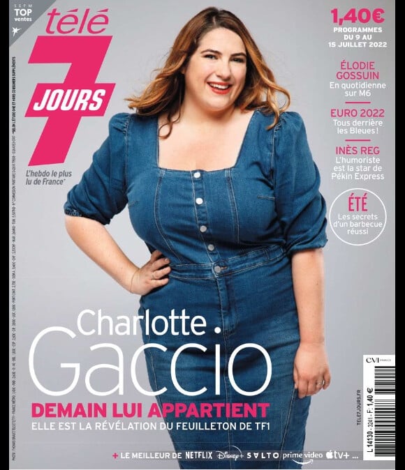 Retrouvez l'interview de Charlotte Gaccio dans le magazine Télé 7 Jours, n°3241.