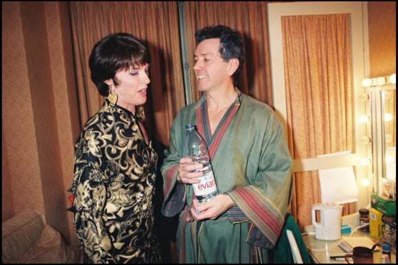 Anny Duperey et Bernard Giraudeau - générale au Théâtre "Le Libertin" en 1997.