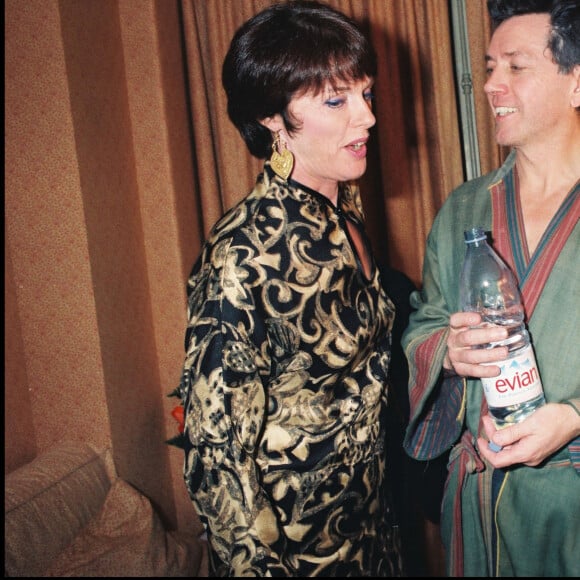 Anny Duperey et Bernard Giraudeau - générale au Théâtre "Le Libertin" en 1997.
