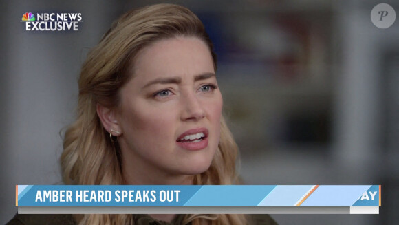 Amber Heard s'exprime pour la première fois à la télévision dans l'émission "Today Show" (NBC), depuis la perte de son procès contre J.Depp, le 13 juin 2022.