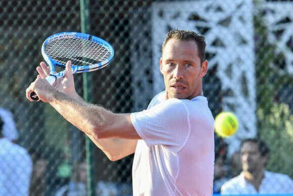 Michael Llodra - Les célébrités participent au Classic Tennis Tour Saint-Tropez, le 19 juillet 2019. 