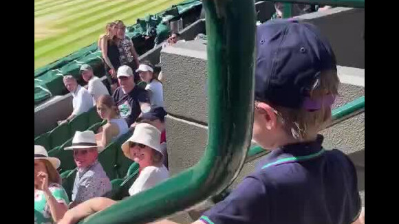 Marin, le fils d'Arnaud Clément et de Nolwenn Leroy a fait une rare apparition à Wimbledon. @ Instagram / Nolwenn Leroy