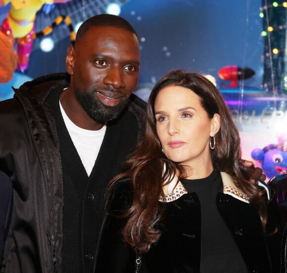 Omar Sy et sa femme Hélène - Lancement de "1,2,3... Noël" lors de l'inauguration des vitrines et du sapin de Noël 2021 des Galeries Lafayette Haussmann 2021 à Paris. Le 17 novembre 2021