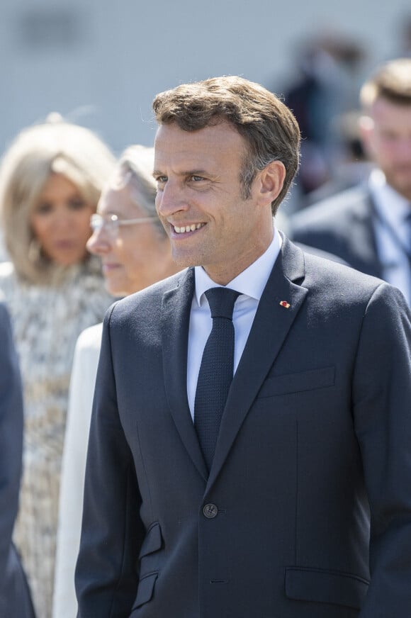 Le président Emmanuel Macron lors du défilé militaire du 14 Juillet à Paris. © Eliot Blondet / Pool / Bestimage 