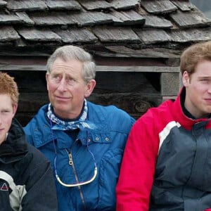 Le prince Harry, duc de Sussex, le prince William, duc de Cambridge, Le prince Charles, prince de Galles 