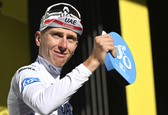 Tadej Pogacar - 12ème étape du Tour de France 2022 entre Briancon et l'Alpe d'Huez, le 14 juillet 2022.