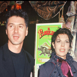 Etienne Daho et Dani lors d'une soirée chez Régine le 26 novembre 1993