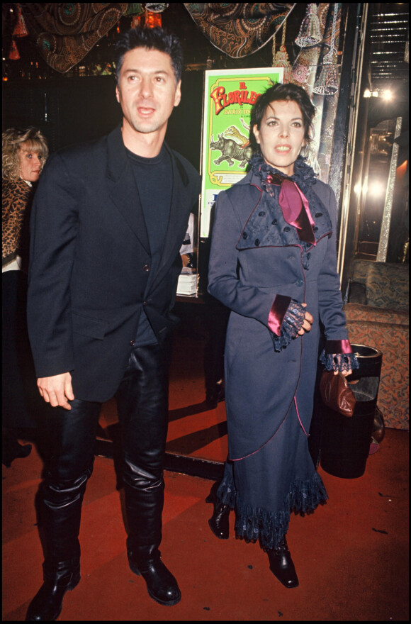 Etienne Daho et Dani lors d'une soirée chez Régine le 26 novembre 1993