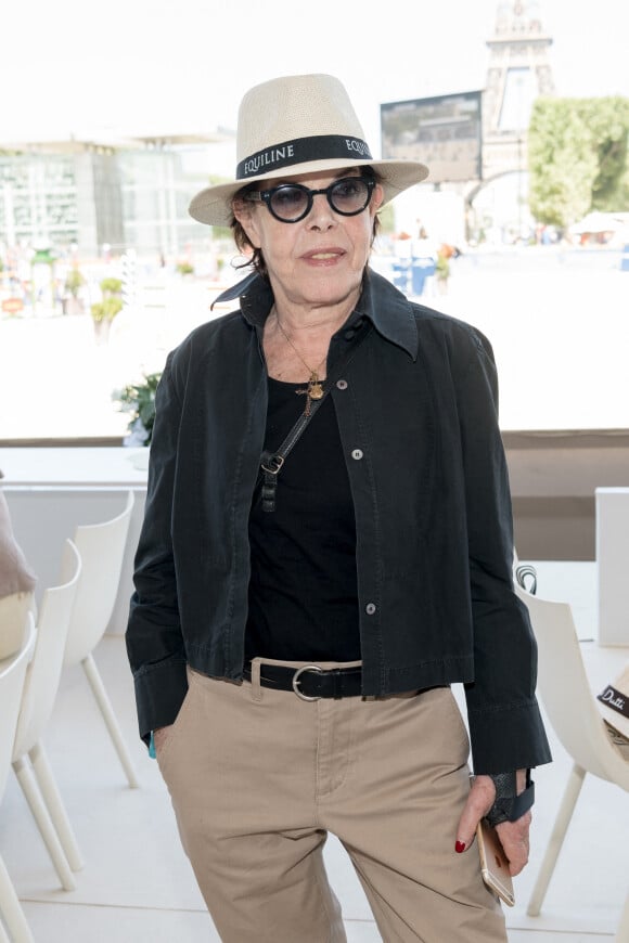 Exclusif - La chanteuse Dani - Tente VIP - Longines Paris Eiffel Jumping au Champ de Mars à Paris, le 6 juillet 2019. © Luc Castel/Bestimage 