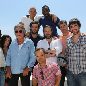Photocall de l'équipe du film "Les Francis" du réalisateur Fabrice Begotti à l'hôtel restaurant Cala di Sole près d'Ajaccio en Corse, le 3 juin 2014.