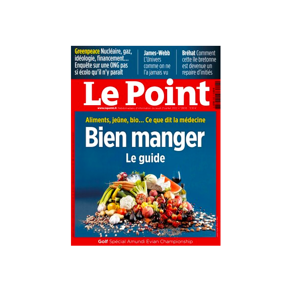 Couverture du magazine "Le Point" du jeudi 21 juillet 2022