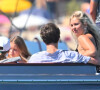 Semi-exclusif - NO WEB - David Beckham, sa femme Victoria et leurs enfants, Harper et Cruz avec sa compagne Tana Holding en vacances sur leur Yacht à Saint-Tropez le 22 juillet 2022. 