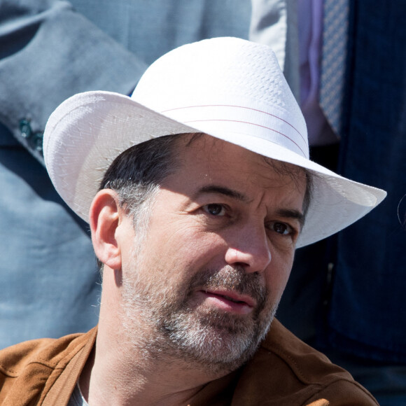 Stéphane Plaza et Karine Le Marchand dans les tribunes des internationaux de France de tennis de Roland Garros à Paris, le 8 juin 2019. © Jacovides / Moreau/Bestimage 