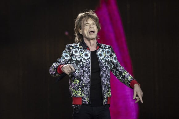 Mick Jagger - Les Rolling Stones en concert à l'hippodrome de Longchamp. Paris, le 23 juillet 2022. © Jack Tribeca / Bestimage