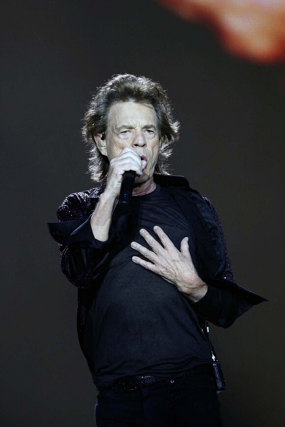 Mick Jagger - Les Rolling Stones en concert au Groupama Stadium à Décines-Charpieu, dans la métropole de Lyon. Le 19 juillet 2022. © Pascal Fayolle / Bestimage