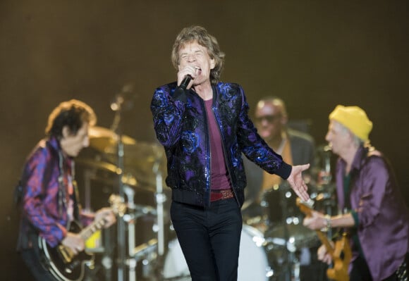 Les Rolling Stones (Mick Jagger, Keith Richards, Ronnie Wood et Steve Jordan) en concert à Charlotte dans le cadre de leur tournée "No Filter Tour". Le 30 septembre 2021.  © Jason Moore/Zuma Press/Bestimage