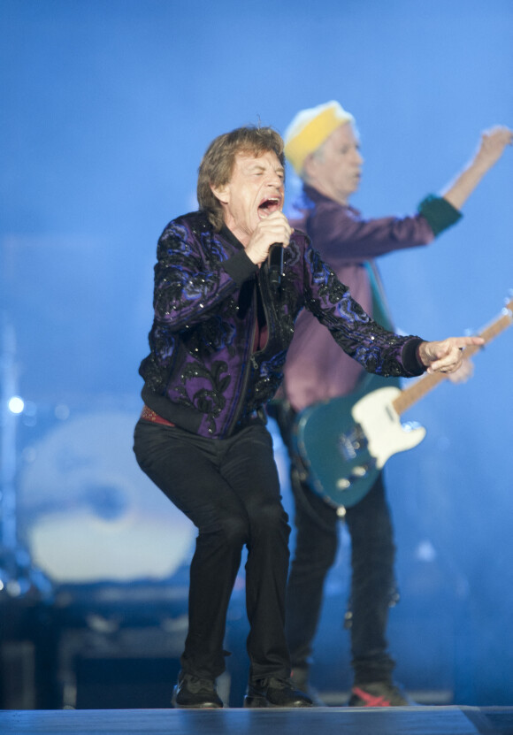 Les Rolling Stones (Mick Jagger, Keith Richards, Ronnie Wood et Steve Jordan) en concert à Charlotte dans le cadre de leur tournée "No Filter Tour". Le 30 septembre 2021.© Jason Moore/Zuma Press/Bestimage