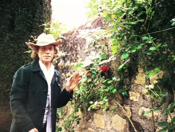 Mick Jagger dans son château de Fourchette, qui se situe en France près du village de Pocé-sur-Cisse.
