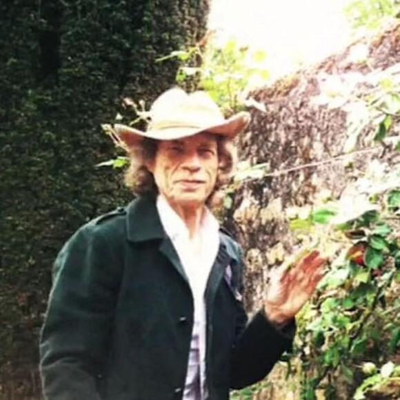 Mick Jagger dans son château de Fourchette, qui se situe en France près du village de Pocé-sur-Cisse.