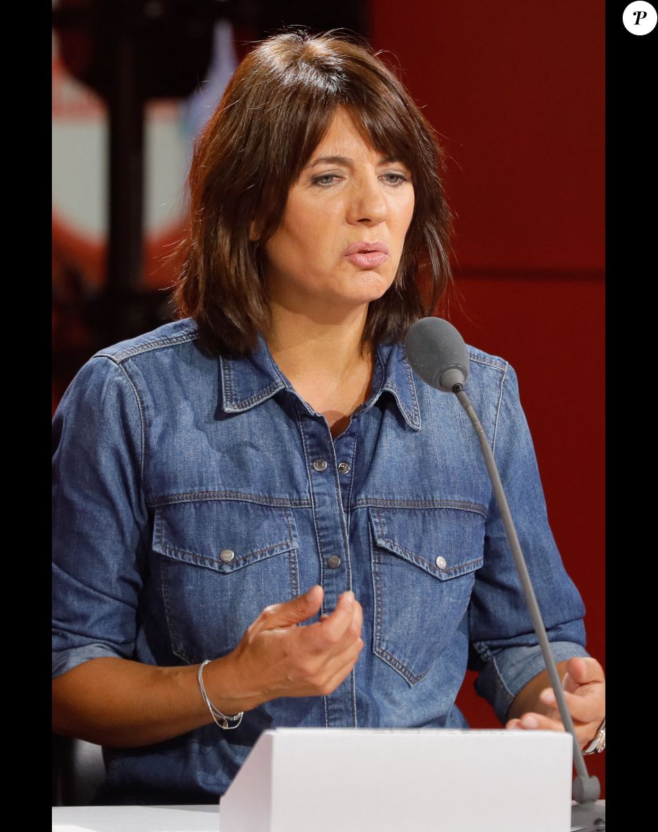 Estelle Denis - Conférence de presse de rentrée de RMC / RMC Sport saison 2021/2022 à l'Altice Campus à Paris, France, le 30 août 2021. © Christophe Clovis / Bestimage