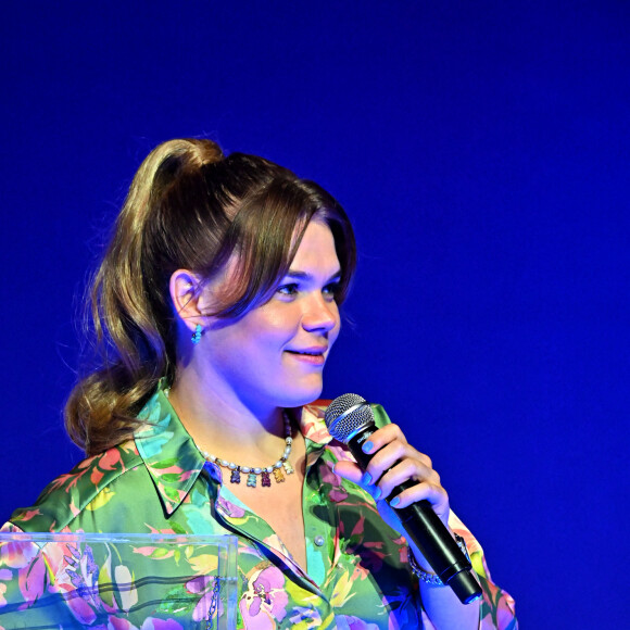 Exclusif - La princesse Stéphanie de Monaco et sa fille, Camille Gottlieb lors de la tombola durant la traditionnelle soirée d'été de Fight Aids Monaco au Sporting Club de Monaco, le 23 juillet 2022. © Bruno Bebert/Bestimage