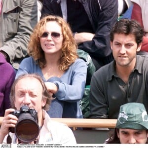 Claire Keim et Frédéric Diefenthal en 2001 à Roland-Garros