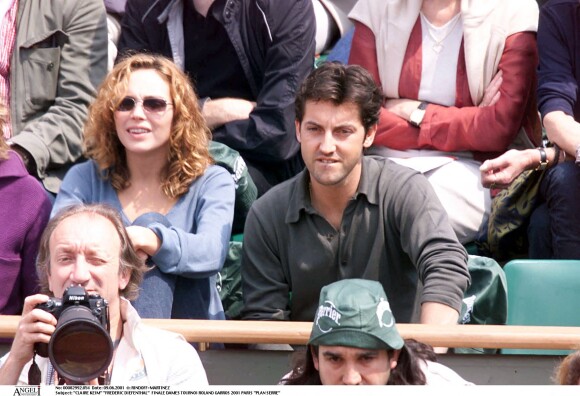 Claire Keim et Frédéric Diefenthal en 2001 à Roland-Garros
