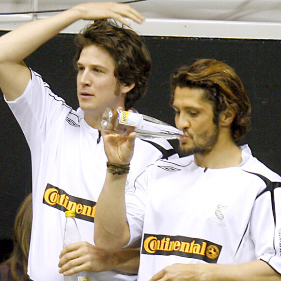 Guillaume Canet et Bixente Lizarazu - Concert au palais des sports de Lyon.
