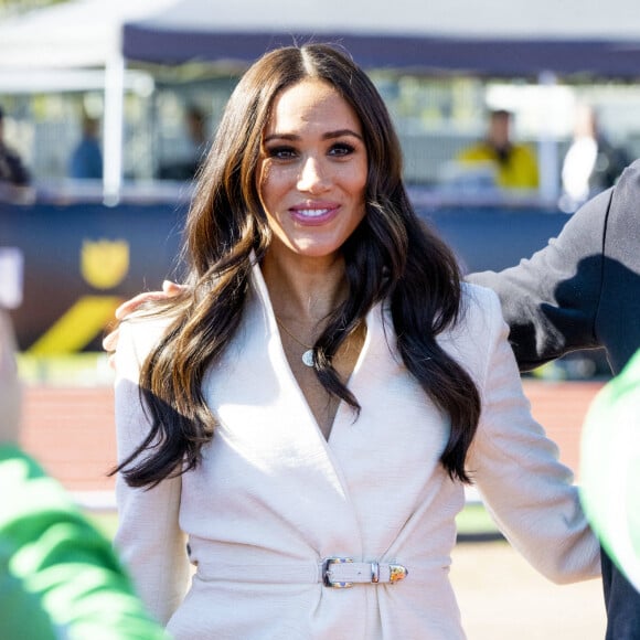 Le prince Harry et Meghan Markle assistent à la finale d'athlétisme, à La Haye.