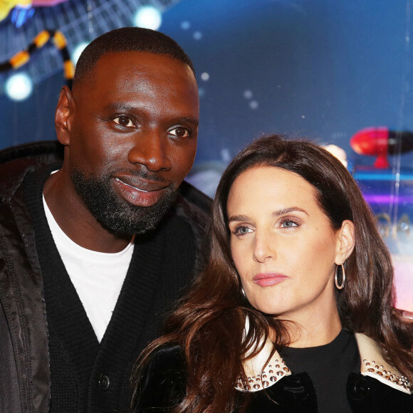 Omar Sy et sa femme Hélène - Lancement de "1,2,3... Noël" lors de l'inauguration des vitrines et du sapin de Noël 2021 des Galeries Lafayette Haussmann 2021 à Paris. Le 17 novembre 2021