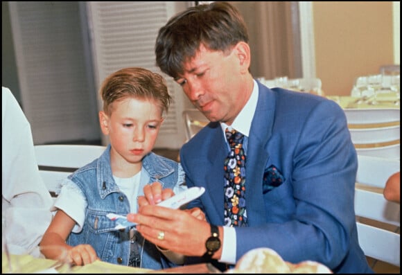 Jordy et son père Claude en 1994. 