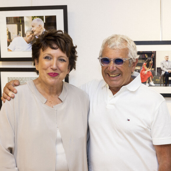 Roselyne Bachelot, Michel Boujenah - Vernissage de l'exposition photos de Cyril Bruneau en hommage à Michel Bouquet à la galerie du Garage à Ramatuelle. © Cyril Bruneau /Bestimage 
