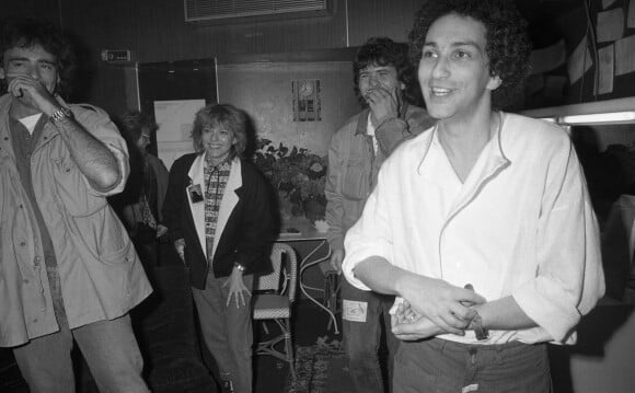 Nicolas Peyrac, France Gall et Daniel Balavoine - Premier concert de Michel Berger au Palais des Sports à Paris. Le 17 mai 1983 © Jean-Claude Woestelandt / Bestimage