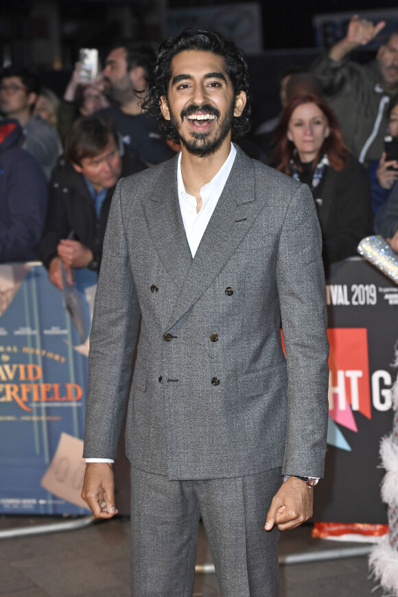 Dev Patel à la première du film "The Personal History Of David Copperfield" lors de la cérémonie d'ouverture de la 63ème édition du festival BFI du film de Londres au cinéma Odeon Luxe Leicester Square in Londres, Royaume Uni, le 2 octobre 2019. 