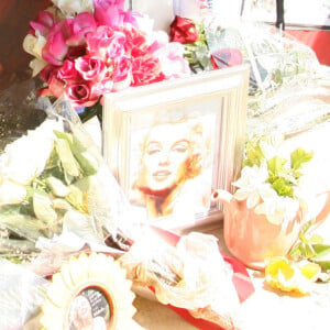 Memorial pour l'anniversaire de la mort de Marilyn Monroe.