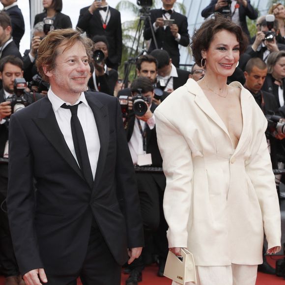 Mathieu Amalric et Jeanne Balibar - Montée des marches du film "Nelyubov" (Loveless) lors du 70ème Festival International du Film de Cannes. Le 18 mai 2017. © Borde-Jacovides-Moreau/Bestimage 