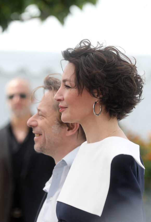 Mathieu Amalric et Jeanne Balibar au photocall du fim "Barbara" lors du 70ème Festival International du Film de Cannes, France, le 18 mai 2017. © Borde-Jacovides-Moreau/Bestimage 