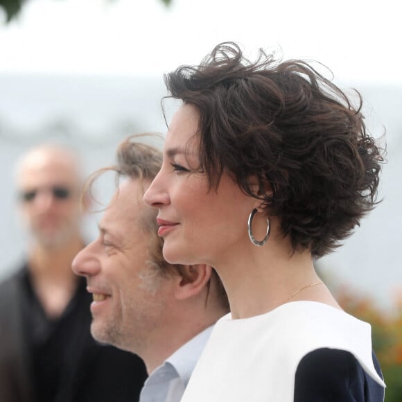 Mathieu Amalric et Jeanne Balibar au photocall du fim "Barbara" lors du 70ème Festival International du Film de Cannes, France, le 18 mai 2017. © Borde-Jacovides-Moreau/Bestimage 