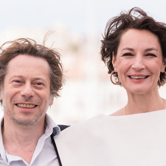 Mathieu Amalric et Jeanne Balibar au photocall de "Barbara" lors du 70ème Festival International du Film de Cannes, le 18 mai 2017. © Borde-Jacovides-Moreau/Bestimage 