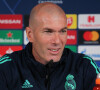 Zinedine Zidane, entraineur du Real Madrid, lors d'une conférence de presse à Madrid © Irina R. H/AFP7 via ZUMA Wire / Bestimage
