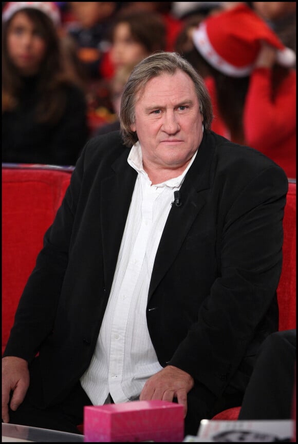 Gérard Depardieu - Enregistrement de l'émission "Vivement dimanche" le 16 décembre 2009