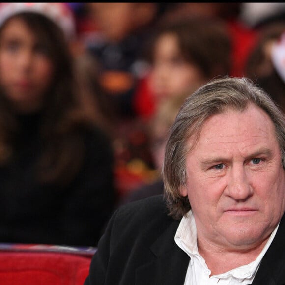 Gérard Depardieu - Enregistrement de l'émission "Vivement dimanche" le 16 décembre 2009