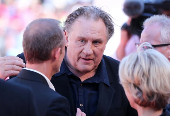 Guillaume Nicloux, Gérard Depardieu et Thierry Frémaux - Montée des marches du film "Valley of Love" lors du 68 ème Festival International du Film de Cannes, à Cannes le 22 mai 2015. 