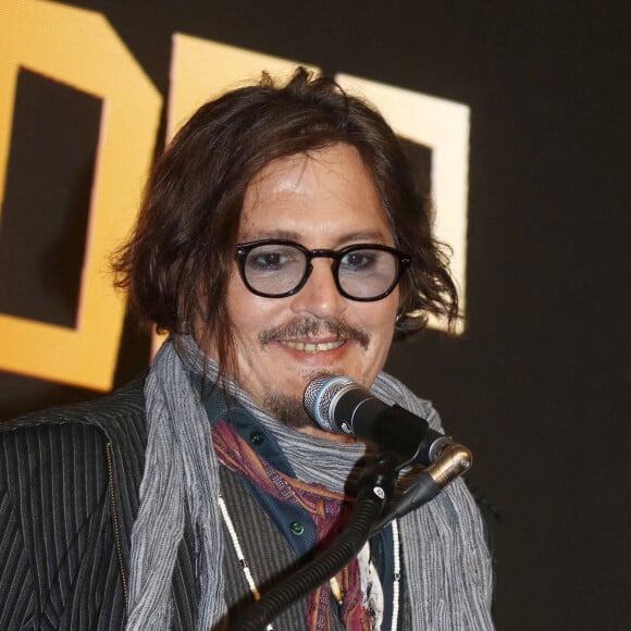 Johnny Depp à la première la série animée "Puffins" au Studio 1905 à Belgrade, Serbie, le 20 octobre 2021. © Future-Image/Zuma Press/Bestimage