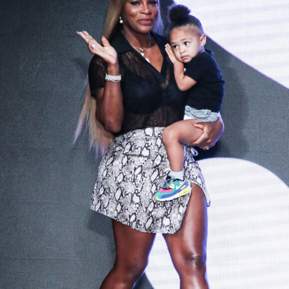 Serena Williams, Alexis Olympia Ohanian Jr. au défilé Prêt à porter Serena Williams Printemps/Eté 2020 lors de la Fashion Week de New York City, New York, Etats-Unis, le 10 septembre 2019.