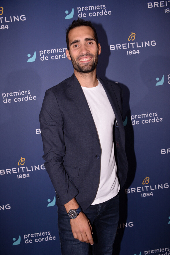 Martin Fourcade - Dîner de charité Breitling pour l'association "Premiers de cordée" à la Samaritaine à Paris le 8 octobre 2021. © Rachid Bellak / Bestimage 