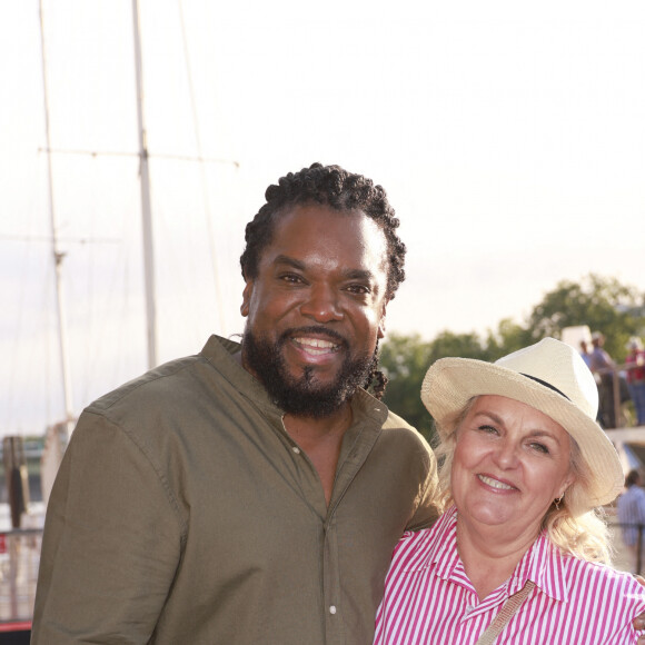 Anthony Kavanagh, Valérie Damidot - People au Trophée de la Pétanque Gastronomique à Paris Yacht Marina le 21 juin 2022. © Christophe Aubert via Bestimage