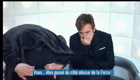 Jim Carrey et Ewan McGregor lors de la Boîte à questions du Grand Journal de Canal+ le 2 février 2010
