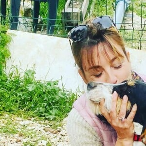 Eve Angeli et son chien Lenny sur Instagram. Le 10 avril 2022.