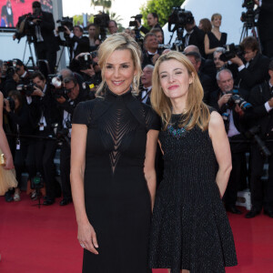 Laurence Ferrari (Robe Ralph Lauren) et Elisabeth Bost - Montée des marches du film " How To Train Your Dragon 2" lors du 67 ème Festival du film de Cannes – Cannes le 16 mai 2014. 